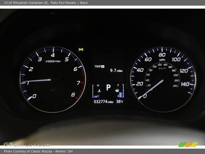 Rally Red Metallic / Black 2018 Mitsubishi Outlander ES