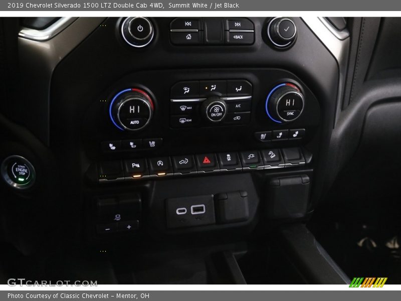 Summit White / Jet Black 2019 Chevrolet Silverado 1500 LTZ Double Cab 4WD