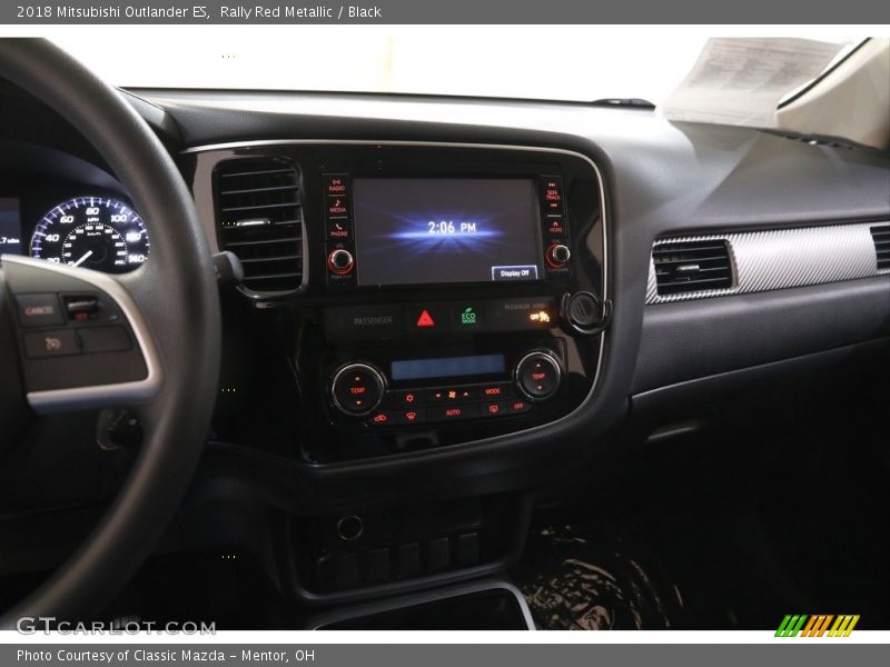 Rally Red Metallic / Black 2018 Mitsubishi Outlander ES