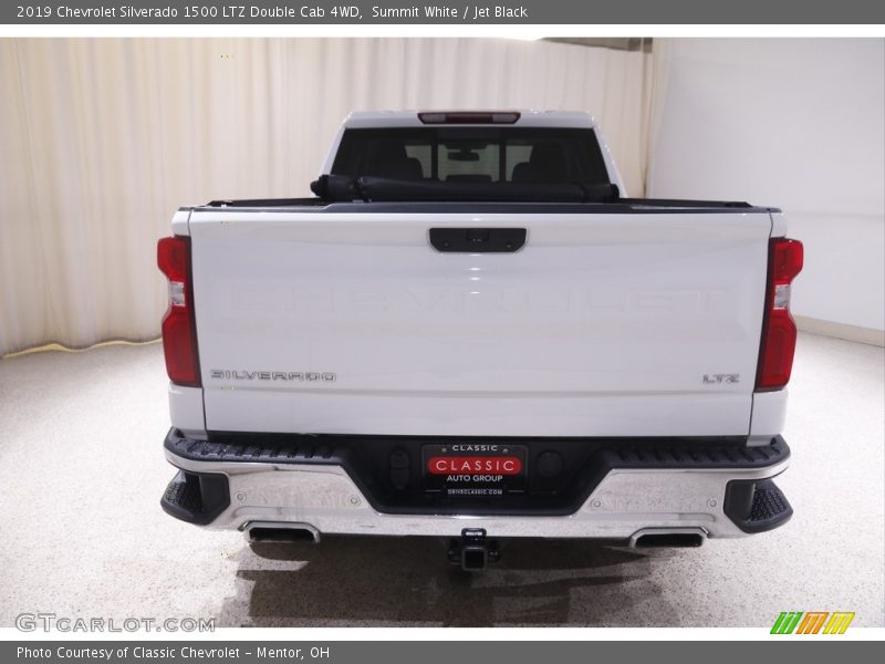 Summit White / Jet Black 2019 Chevrolet Silverado 1500 LTZ Double Cab 4WD