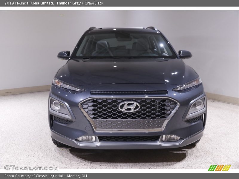 Thunder Gray / Gray/Black 2019 Hyundai Kona Limited