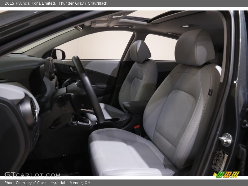 Thunder Gray / Gray/Black 2019 Hyundai Kona Limited