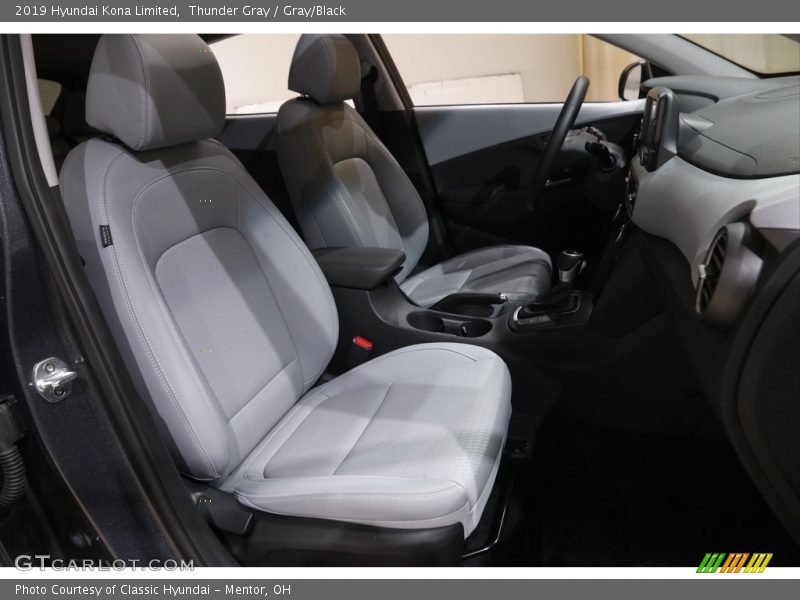 Thunder Gray / Gray/Black 2019 Hyundai Kona Limited