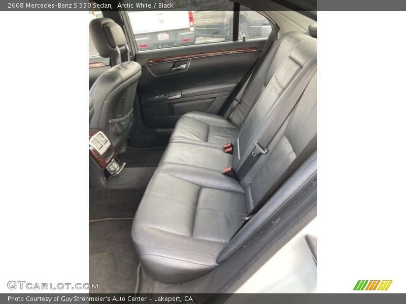 Arctic White / Black 2008 Mercedes-Benz S 550 Sedan
