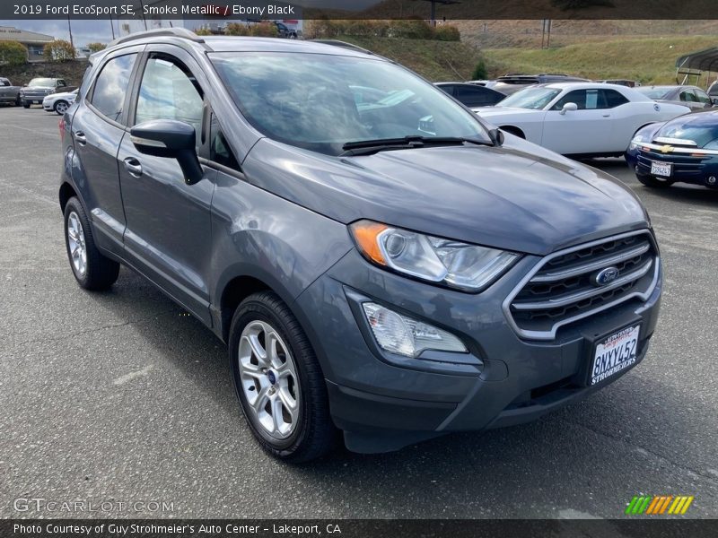 Smoke Metallic / Ebony Black 2019 Ford EcoSport SE
