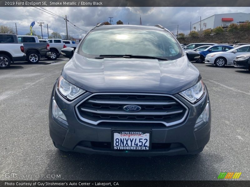 Smoke Metallic / Ebony Black 2019 Ford EcoSport SE