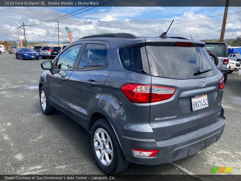 Smoke Metallic / Ebony Black 2019 Ford EcoSport SE