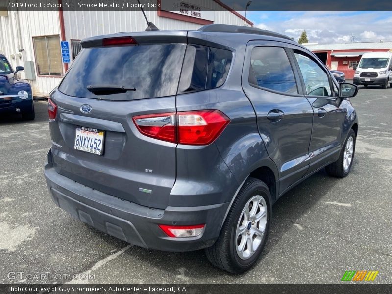 Smoke Metallic / Ebony Black 2019 Ford EcoSport SE