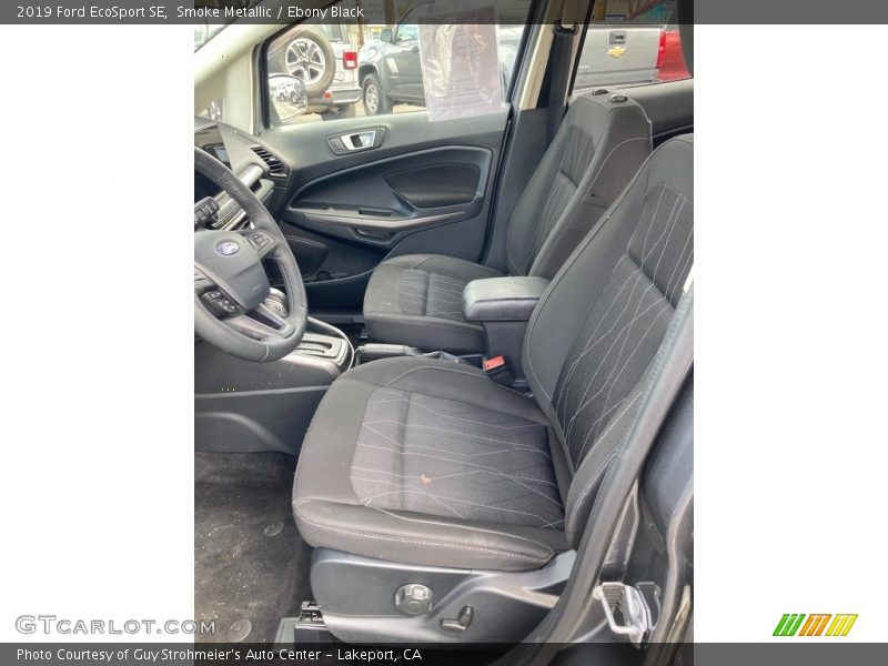 Smoke Metallic / Ebony Black 2019 Ford EcoSport SE