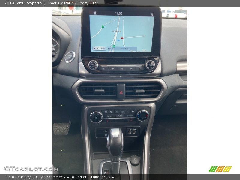 Smoke Metallic / Ebony Black 2019 Ford EcoSport SE