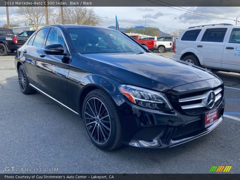 Black / Black 2019 Mercedes-Benz C 300 Sedan