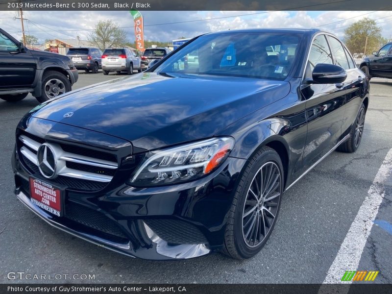 Black / Black 2019 Mercedes-Benz C 300 Sedan