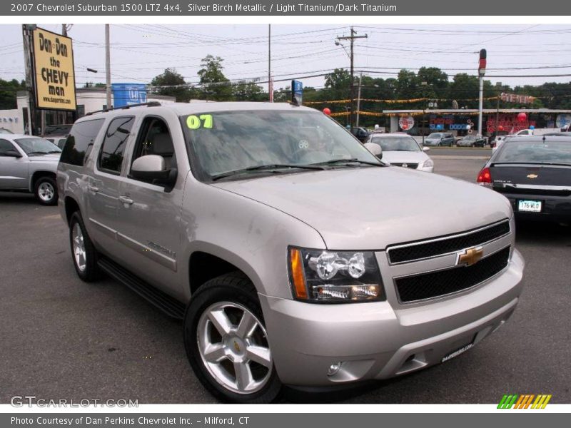 Silver Birch Metallic / Light Titanium/Dark Titanium 2007 Chevrolet Suburban 1500 LTZ 4x4