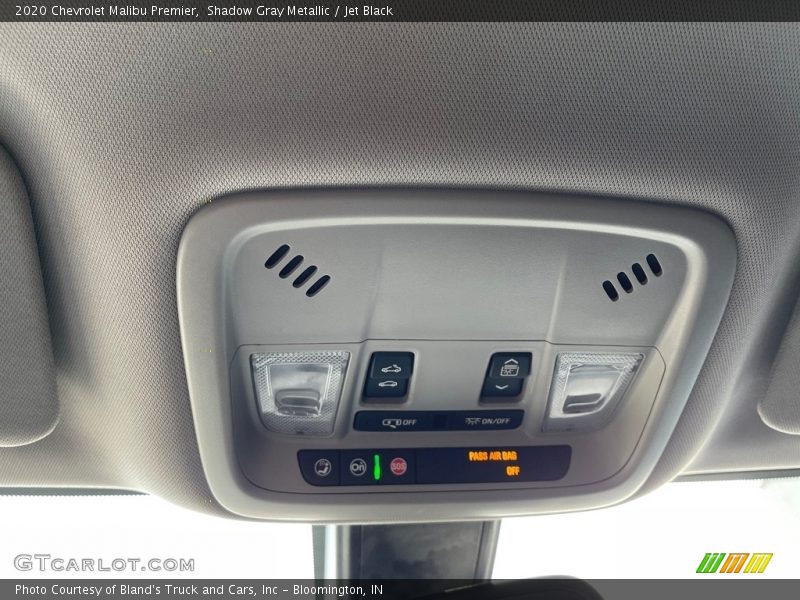 Shadow Gray Metallic / Jet Black 2020 Chevrolet Malibu Premier