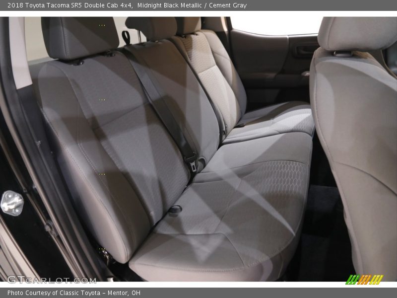 Midnight Black Metallic / Cement Gray 2018 Toyota Tacoma SR5 Double Cab 4x4