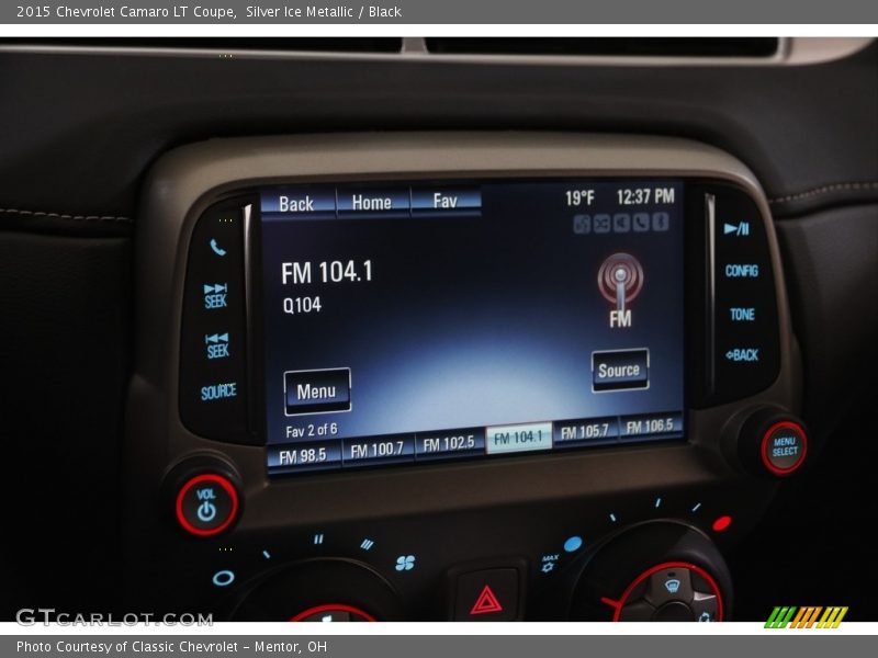 Silver Ice Metallic / Black 2015 Chevrolet Camaro LT Coupe