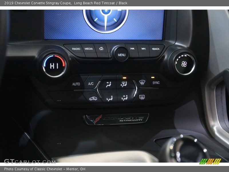 Controls of 2019 Corvette Stingray Coupe