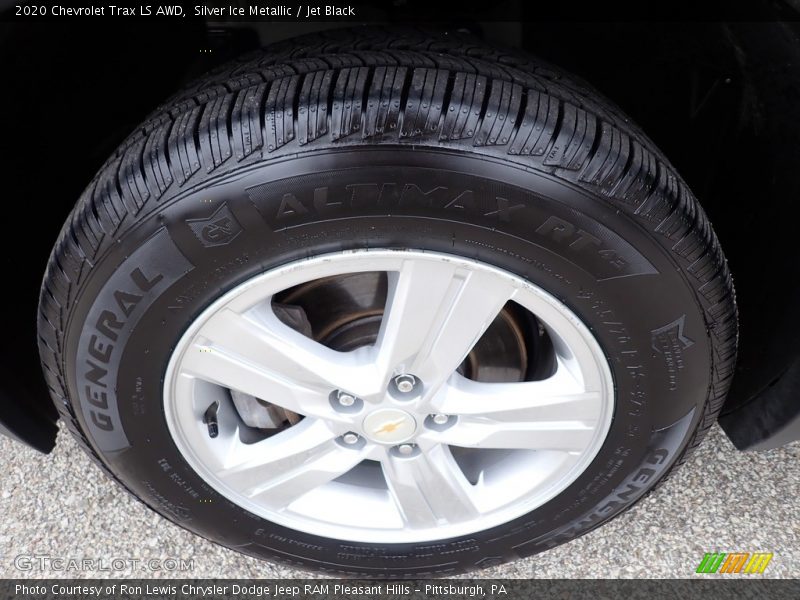 Silver Ice Metallic / Jet Black 2020 Chevrolet Trax LS AWD