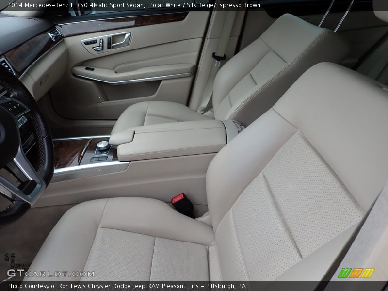 Polar White / Silk Beige/Espresso Brown 2014 Mercedes-Benz E 350 4Matic Sport Sedan