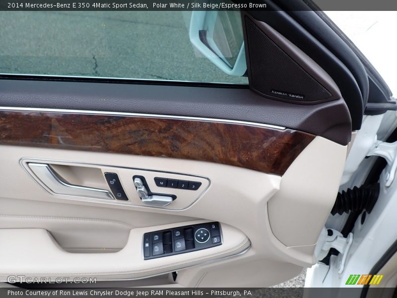 Polar White / Silk Beige/Espresso Brown 2014 Mercedes-Benz E 350 4Matic Sport Sedan