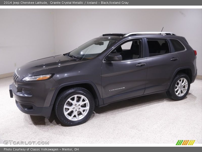 Granite Crystal Metallic / Iceland - Black/Iceland Gray 2014 Jeep Cherokee Latitude