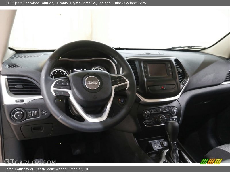 Granite Crystal Metallic / Iceland - Black/Iceland Gray 2014 Jeep Cherokee Latitude
