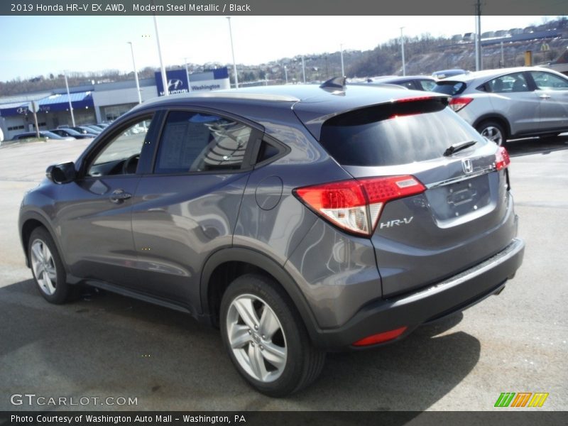Modern Steel Metallic / Black 2019 Honda HR-V EX AWD