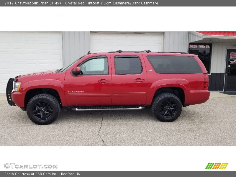 Crystal Red Tintcoat / Light Cashmere/Dark Cashmere 2012 Chevrolet Suburban LT 4x4