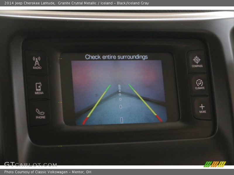 Granite Crystal Metallic / Iceland - Black/Iceland Gray 2014 Jeep Cherokee Latitude
