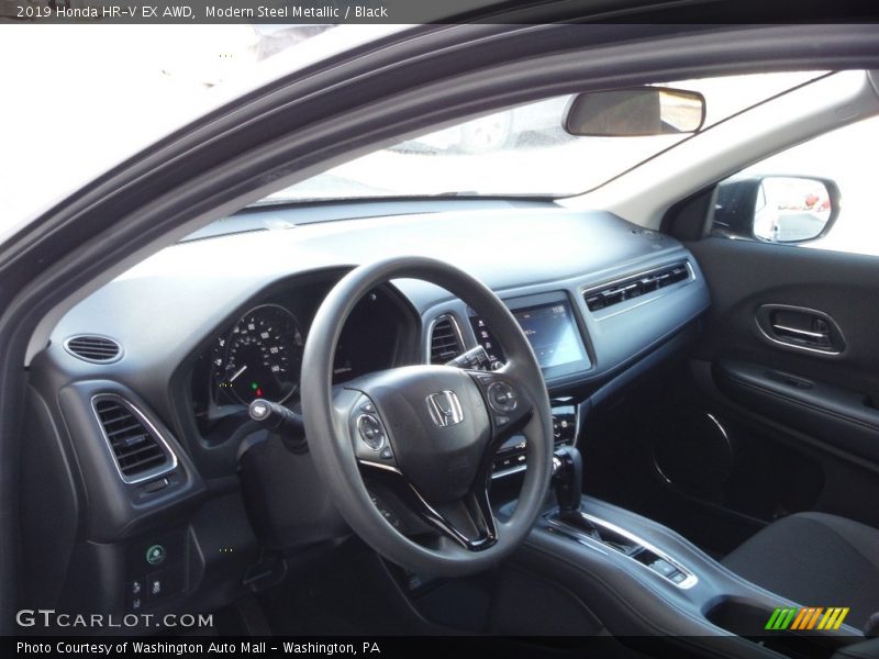 Modern Steel Metallic / Black 2019 Honda HR-V EX AWD