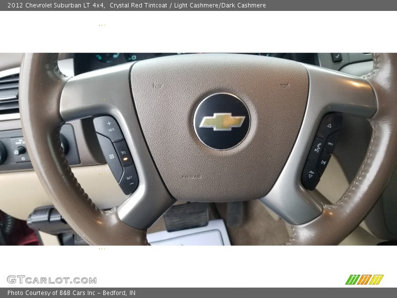 Crystal Red Tintcoat / Light Cashmere/Dark Cashmere 2012 Chevrolet Suburban LT 4x4