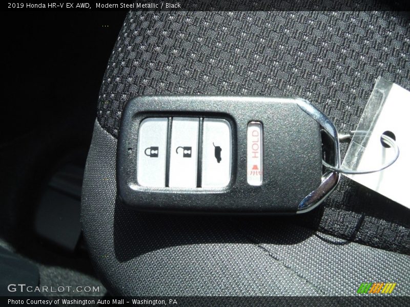 Modern Steel Metallic / Black 2019 Honda HR-V EX AWD