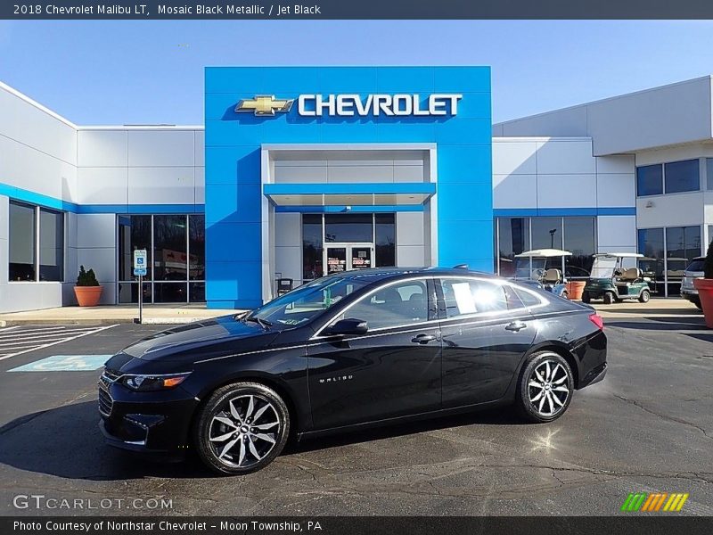 Mosaic Black Metallic / Jet Black 2018 Chevrolet Malibu LT