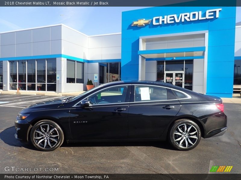 Mosaic Black Metallic / Jet Black 2018 Chevrolet Malibu LT