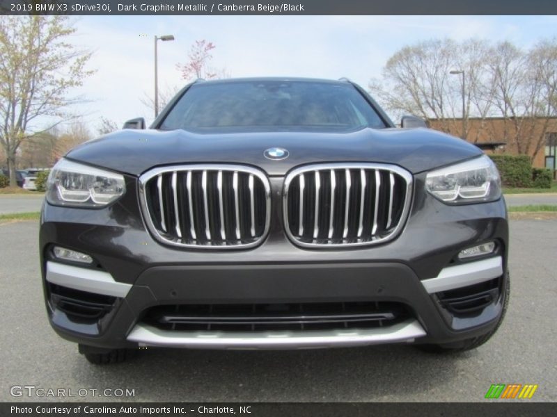 Dark Graphite Metallic / Canberra Beige/Black 2019 BMW X3 sDrive30i