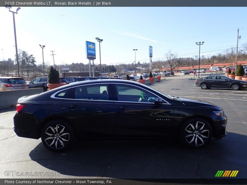 Mosaic Black Metallic / Jet Black 2018 Chevrolet Malibu LT