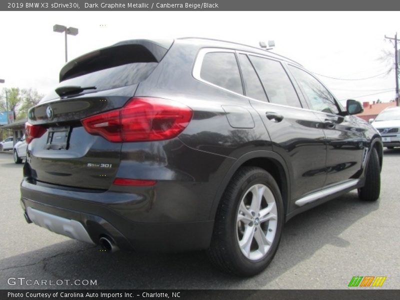 Dark Graphite Metallic / Canberra Beige/Black 2019 BMW X3 sDrive30i