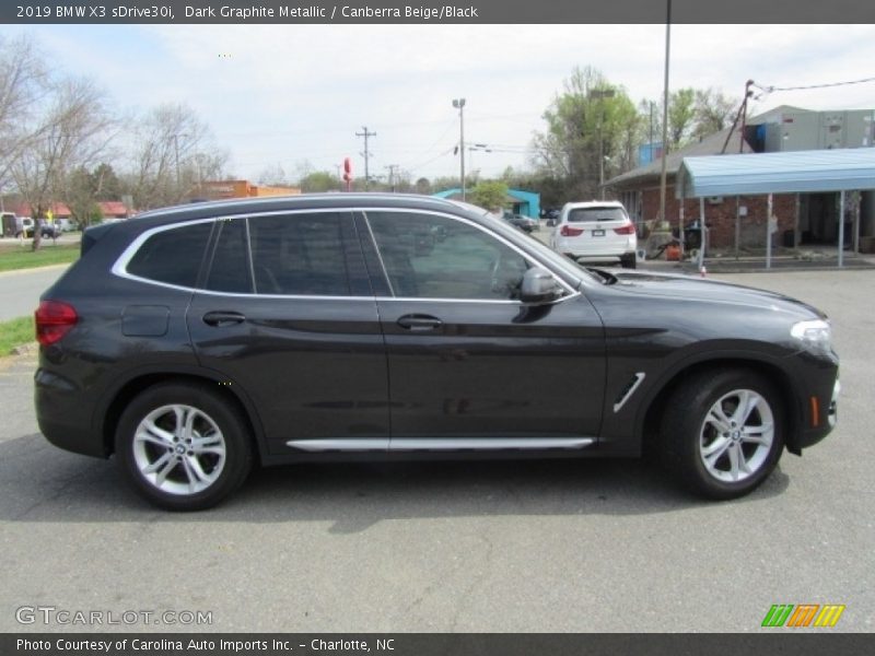 Dark Graphite Metallic / Canberra Beige/Black 2019 BMW X3 sDrive30i