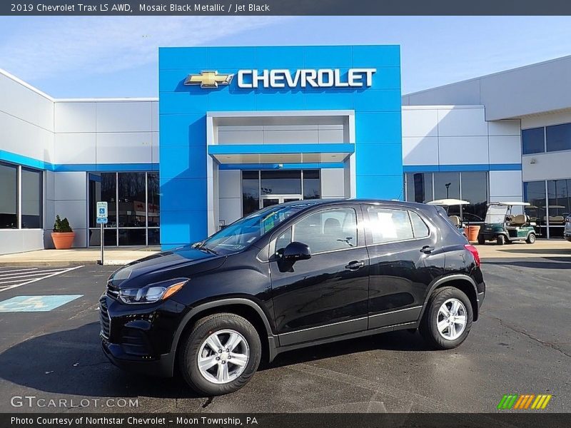 Mosaic Black Metallic / Jet Black 2019 Chevrolet Trax LS AWD