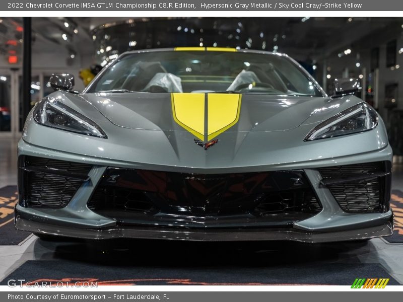 Hypersonic Gray Metallic / Sky Cool Gray/­Strike Yellow 2022 Chevrolet Corvette IMSA GTLM Championship C8.R Edition
