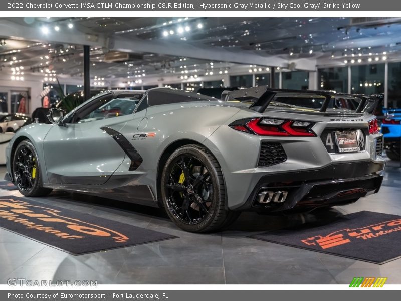 Hypersonic Gray Metallic / Sky Cool Gray/­Strike Yellow 2022 Chevrolet Corvette IMSA GTLM Championship C8.R Edition