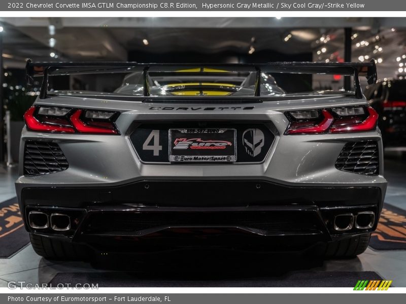 Hypersonic Gray Metallic / Sky Cool Gray/­Strike Yellow 2022 Chevrolet Corvette IMSA GTLM Championship C8.R Edition
