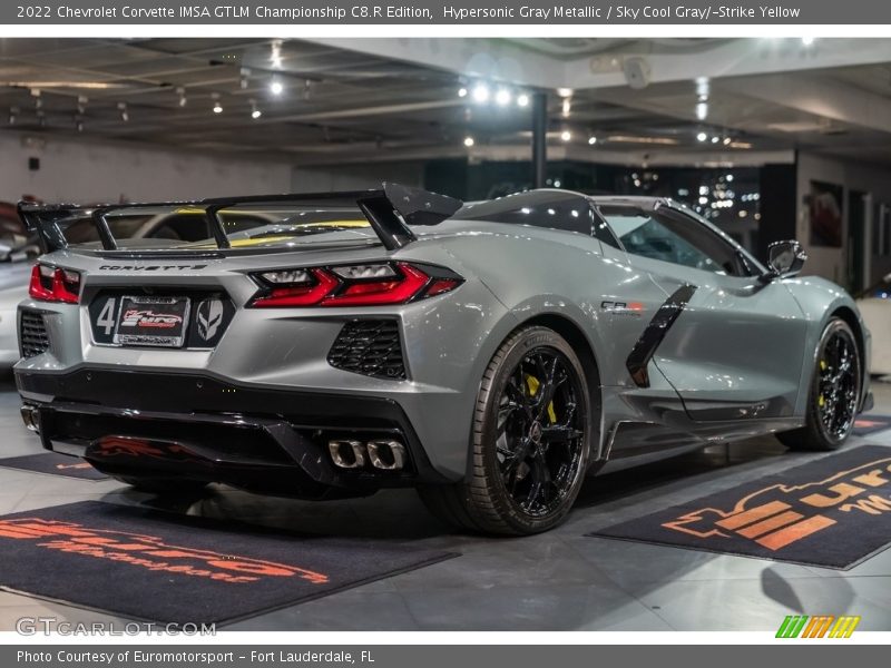 Hypersonic Gray Metallic / Sky Cool Gray/­Strike Yellow 2022 Chevrolet Corvette IMSA GTLM Championship C8.R Edition