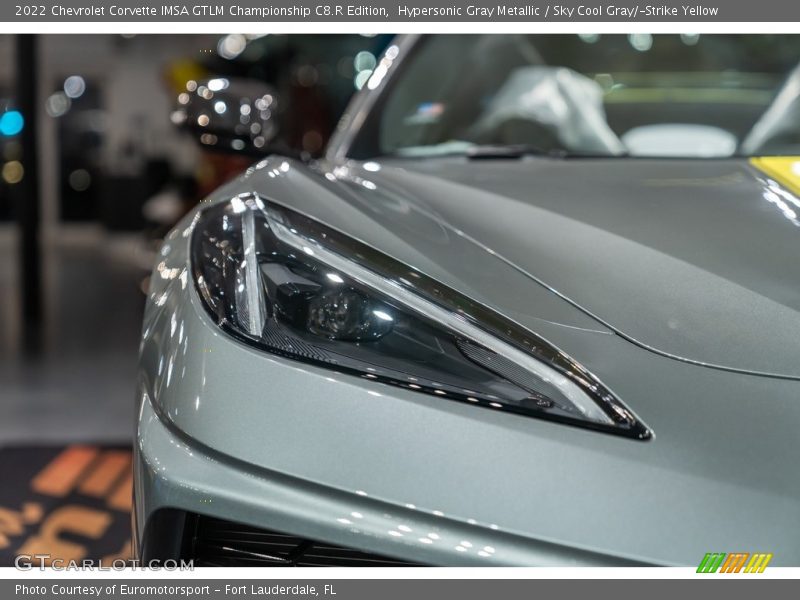 Hypersonic Gray Metallic / Sky Cool Gray/­Strike Yellow 2022 Chevrolet Corvette IMSA GTLM Championship C8.R Edition