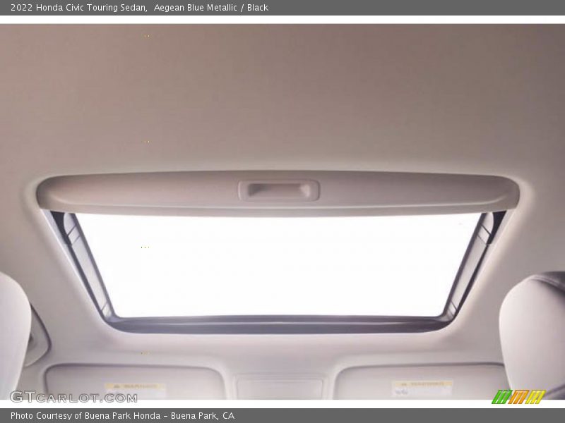 Aegean Blue Metallic / Black 2022 Honda Civic Touring Sedan