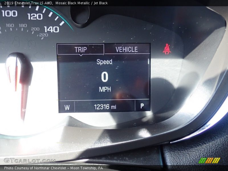 Mosaic Black Metallic / Jet Black 2019 Chevrolet Trax LS AWD