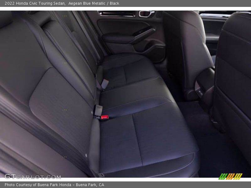 Aegean Blue Metallic / Black 2022 Honda Civic Touring Sedan