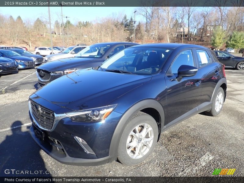 Eternal Blue Mica / Black 2019 Mazda CX-3 Sport AWD