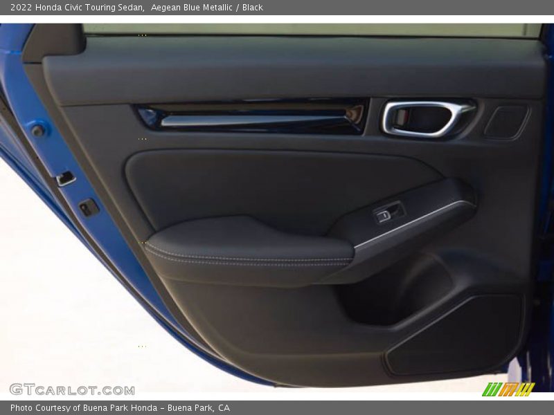 Aegean Blue Metallic / Black 2022 Honda Civic Touring Sedan
