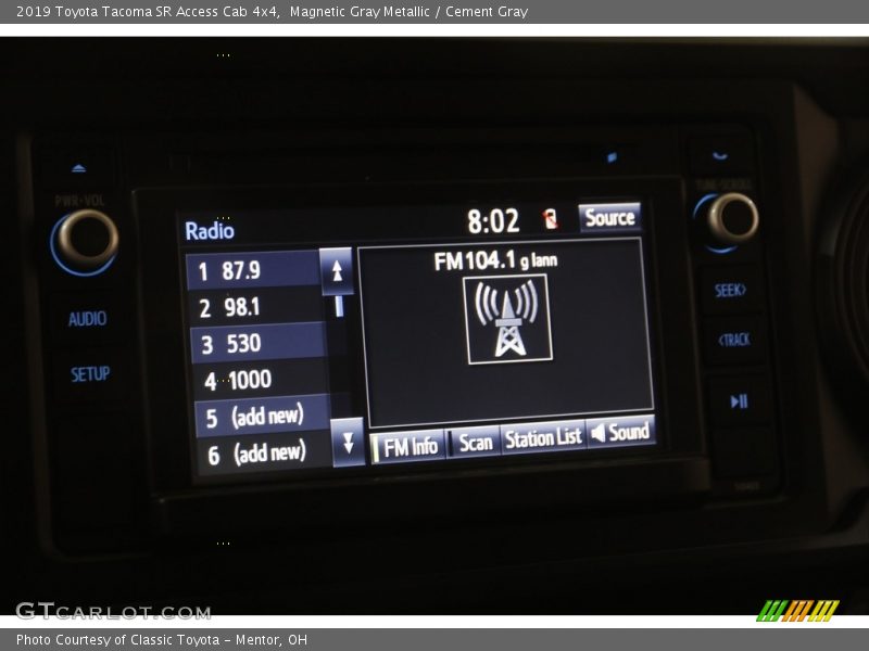 Magnetic Gray Metallic / Cement Gray 2019 Toyota Tacoma SR Access Cab 4x4
